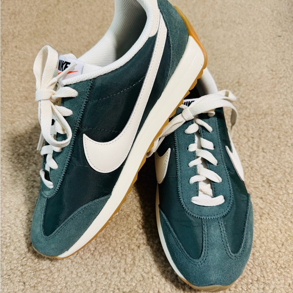 Nike Teal and Cream Sneakers